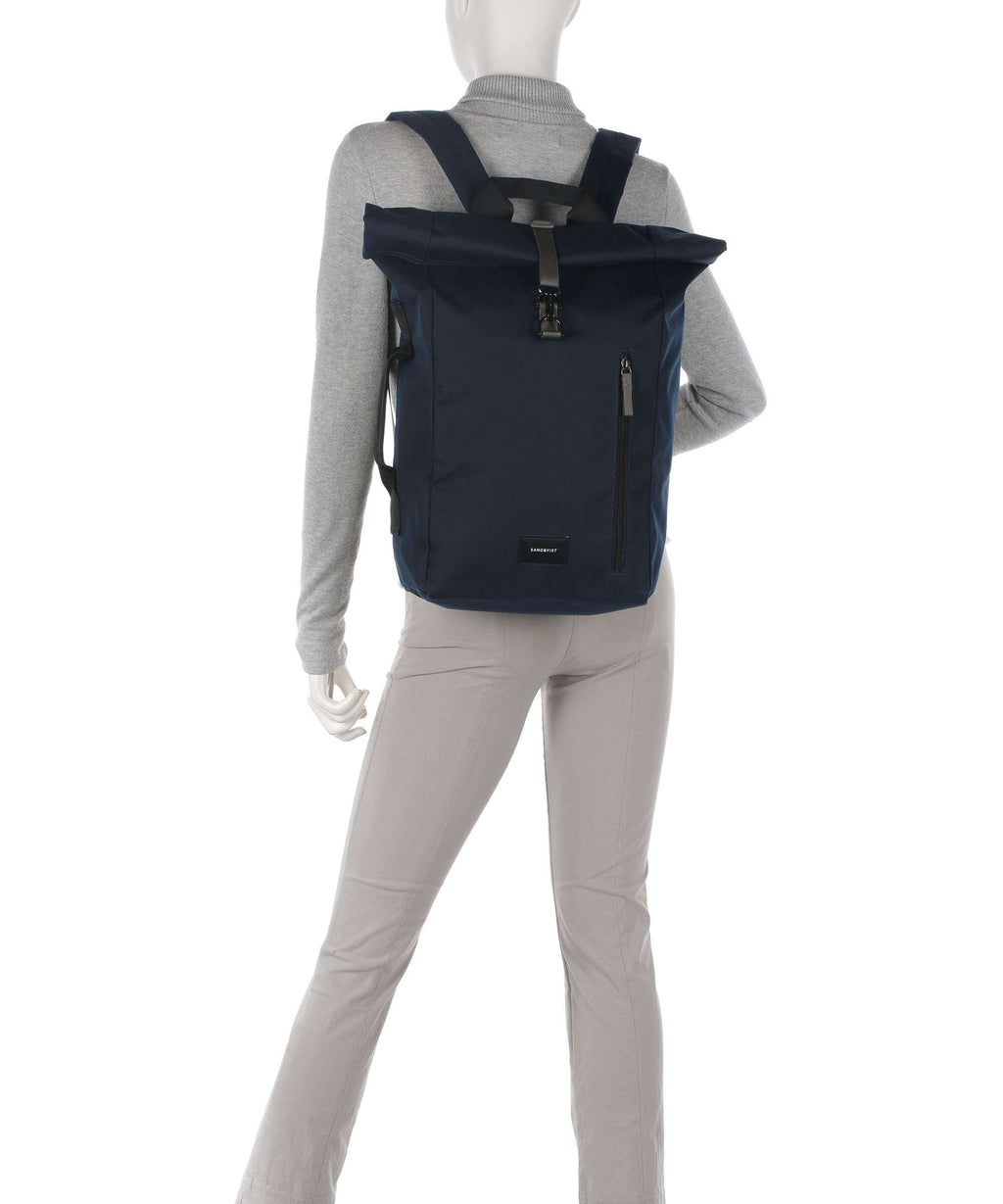 Sandqvist Ground Dante Vegan Rolltop backpack black
