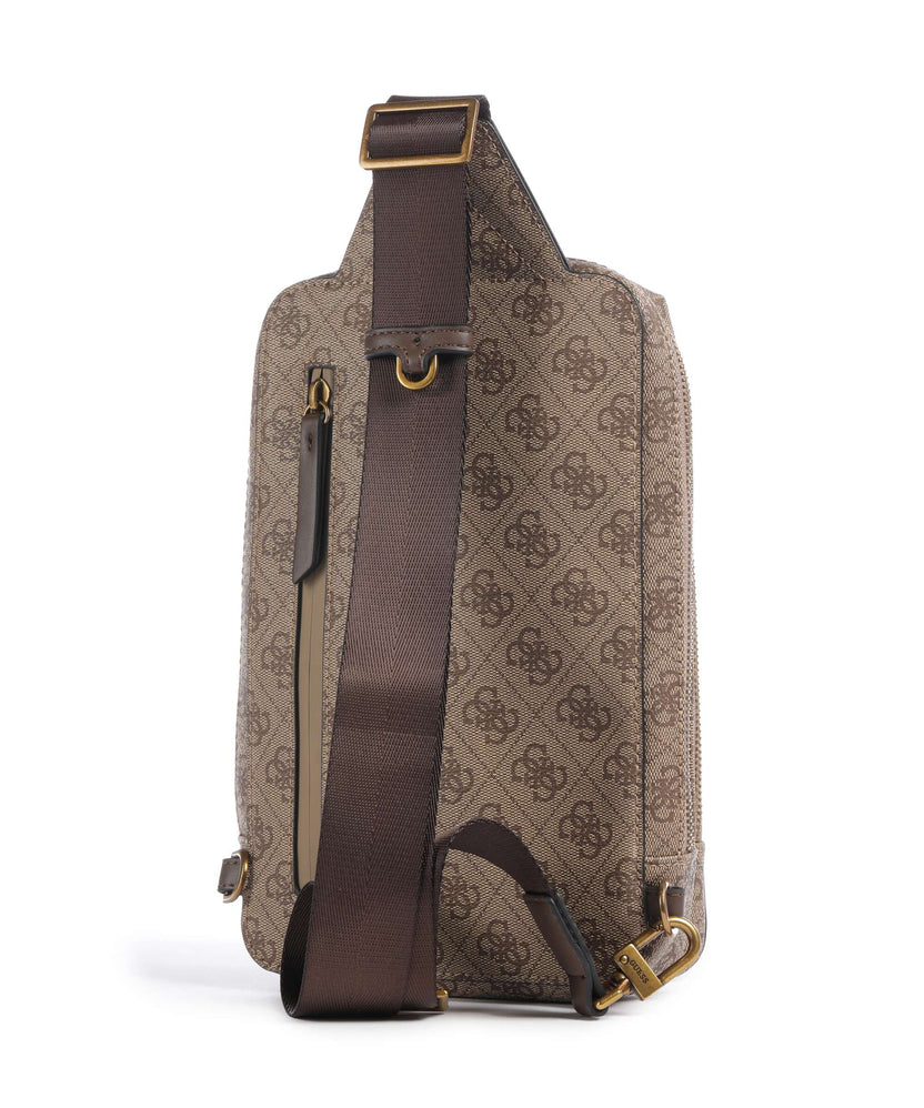 Guess Milano Sling bag beige/brown/blue