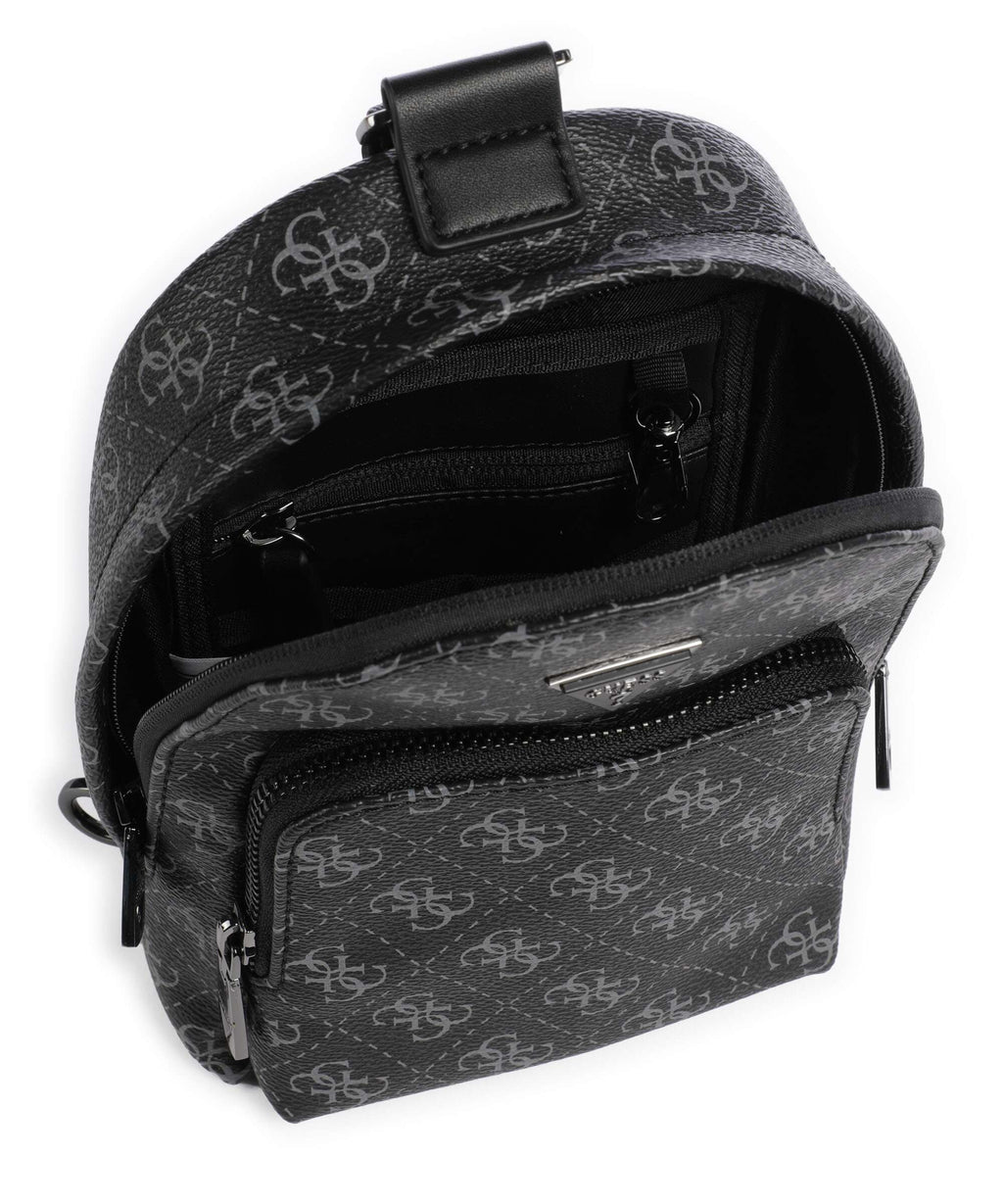 Guess Milano Eco Sling bag dark black