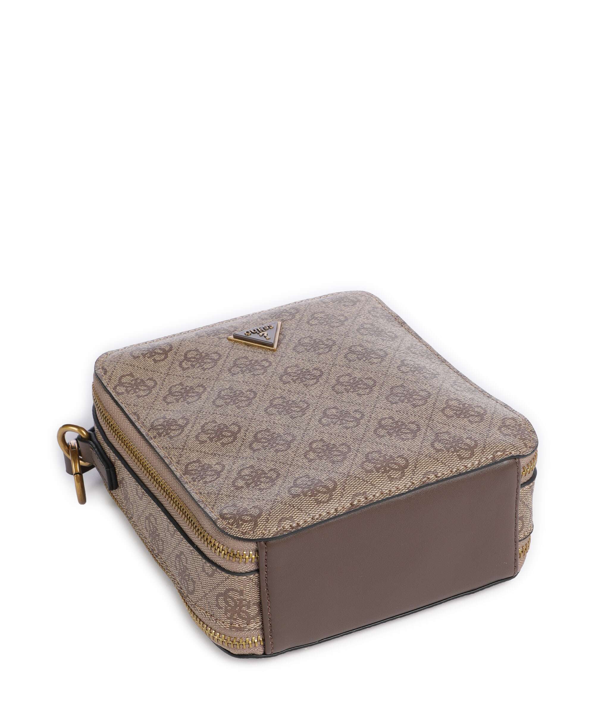 Guess Torino 4G Eco Crossbody bag beige/brown