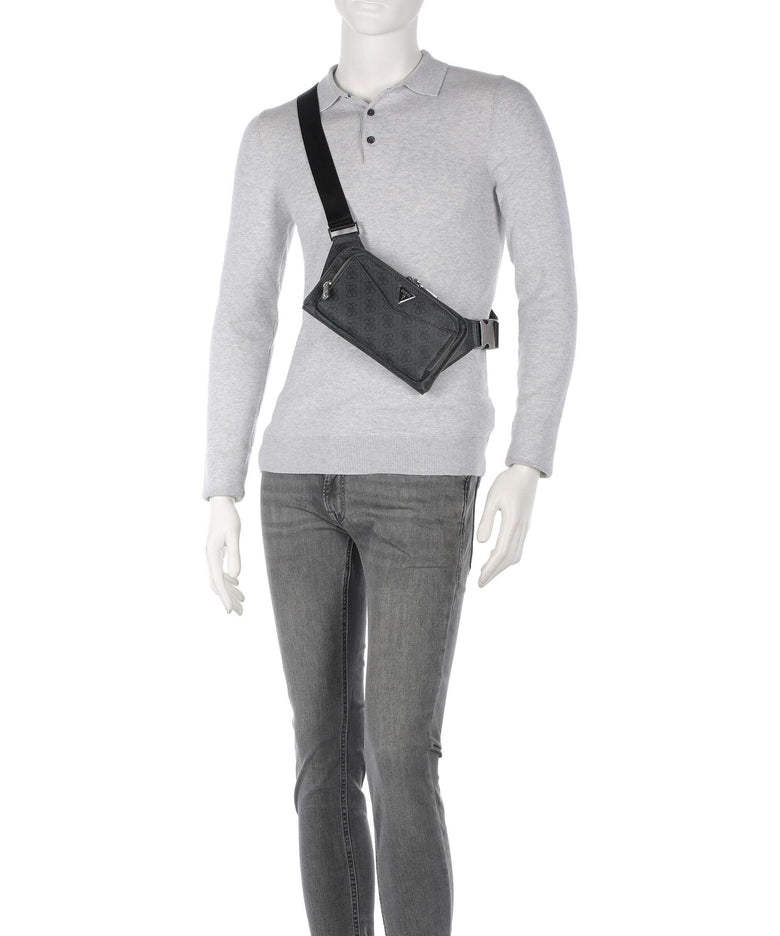 Guess Siena 4G Eco Belt bag black