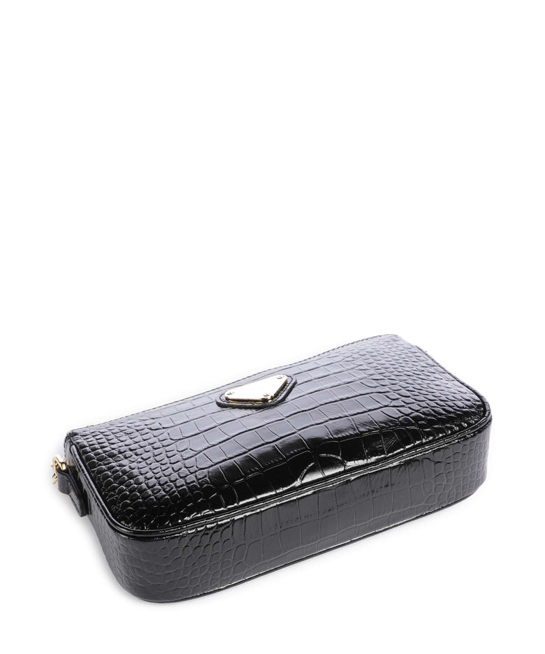 Maison Mollerus Croco Zell Shoulder bag classic schwarz
