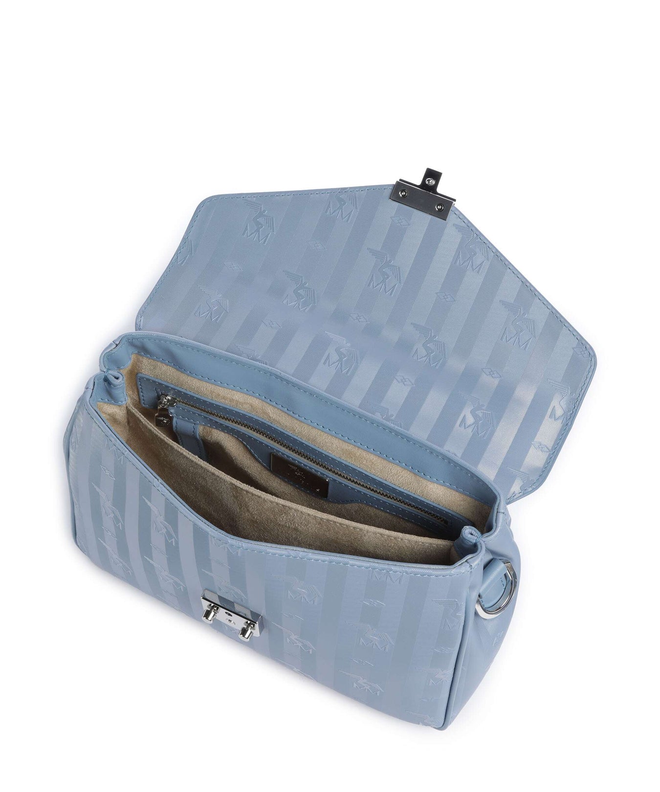 Maison Mollerus Vinerus Marly Handbag metallic silber/sky