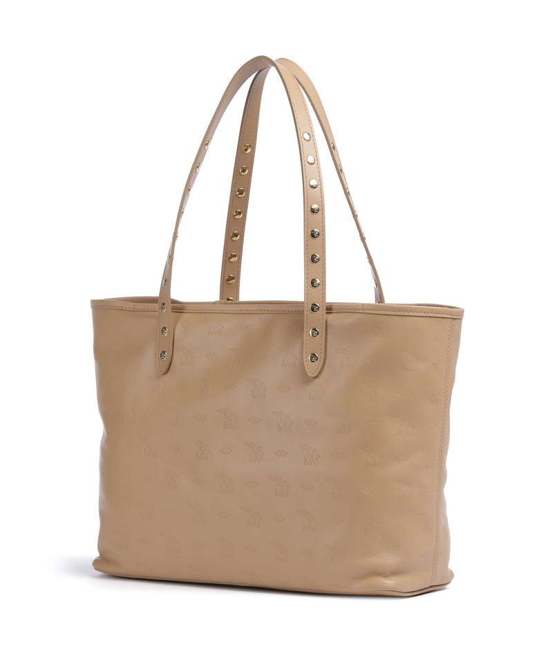 Maison Mollerus Stampato Winterthur Tote bag cappuccino