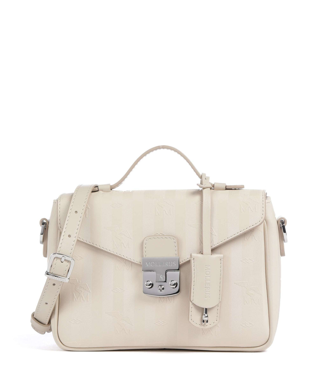 Maison Mollerus Vinerus Meyrin Crossbody bag pearl weiss