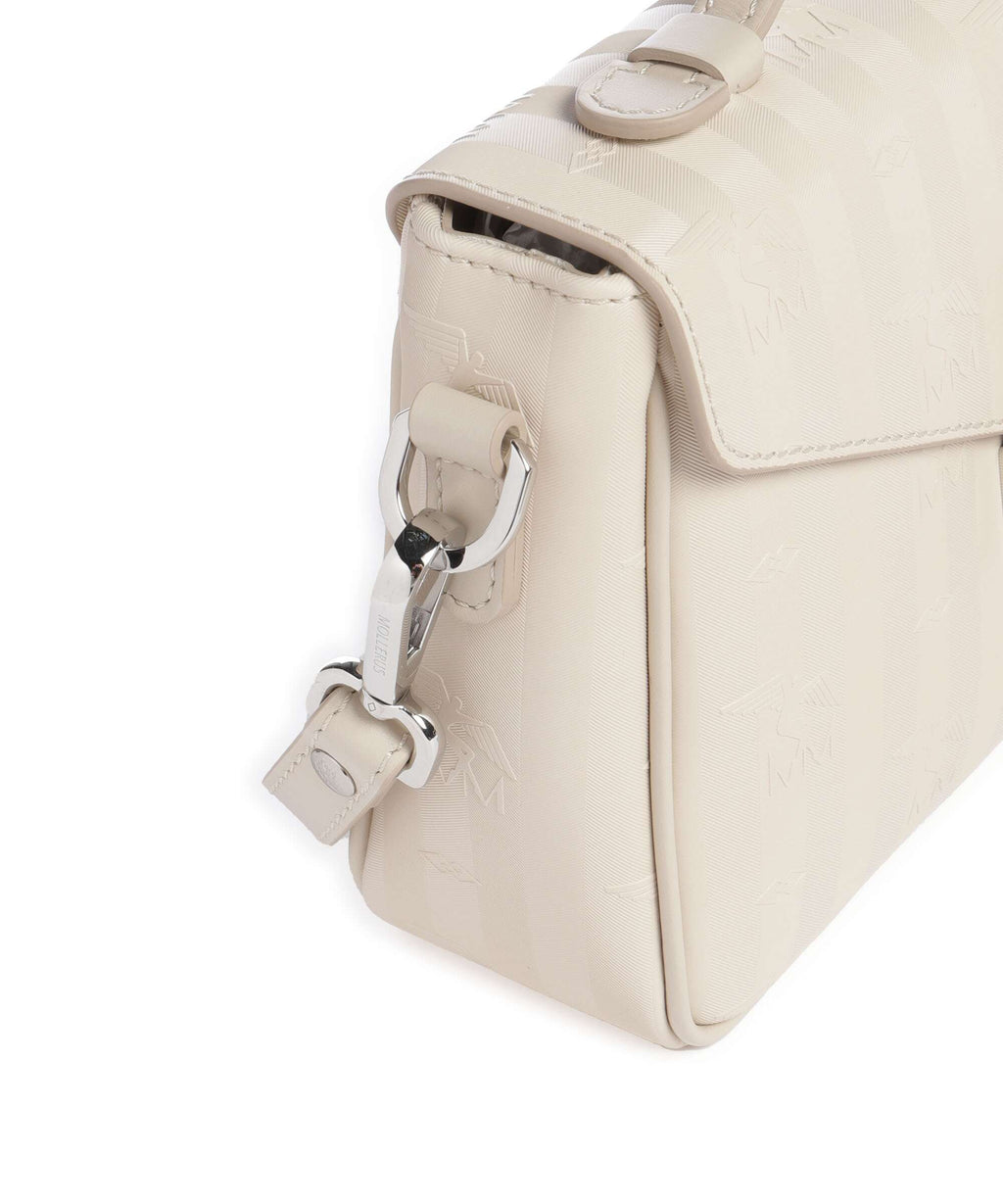 Maison Mollerus Vinerus Meyrin Crossbody bag pearl weiss