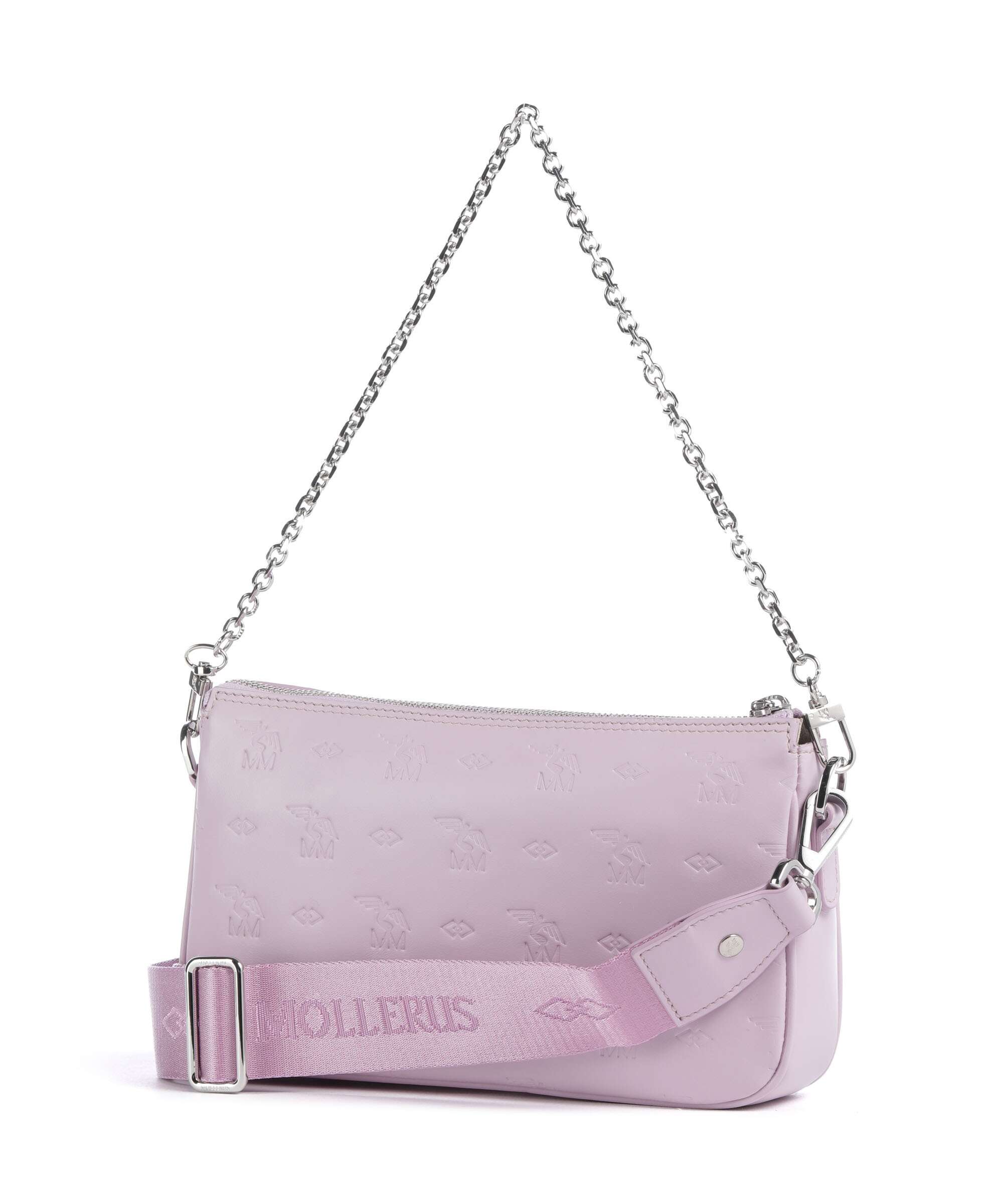 Maison Mollerus Stampato Zell Shoulder bag flieder