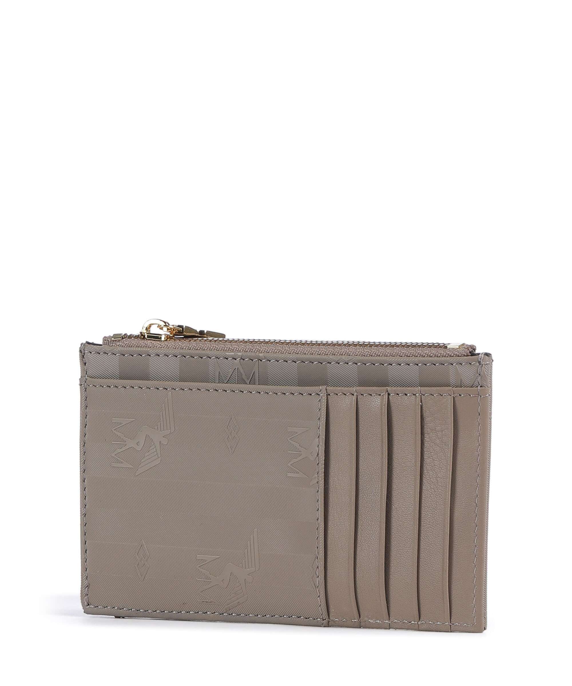 Maison Mollerus Canvas Buin Credit card holder taupe grau