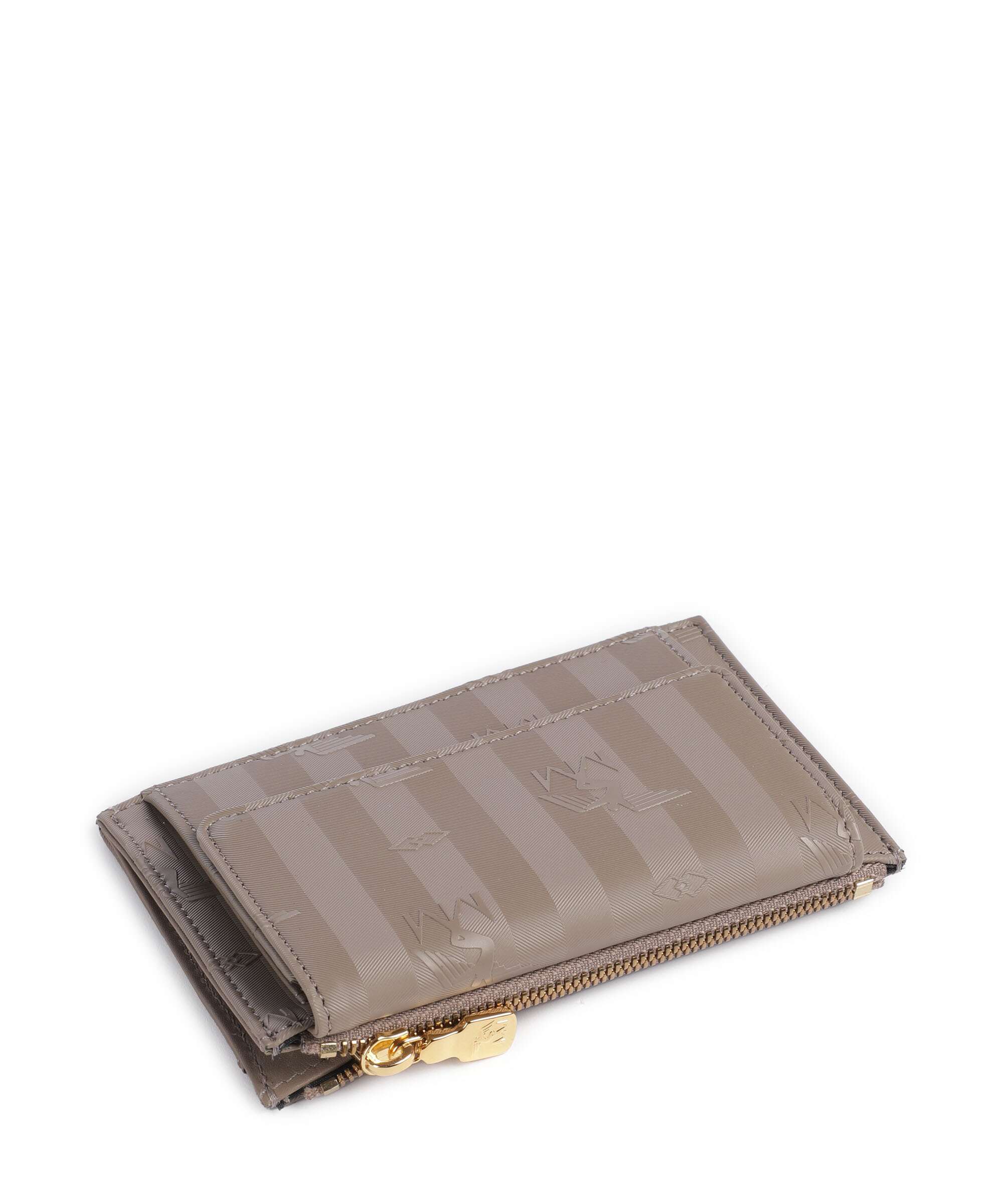 Maison Mollerus Canvas Buin Credit card holder taupe grau