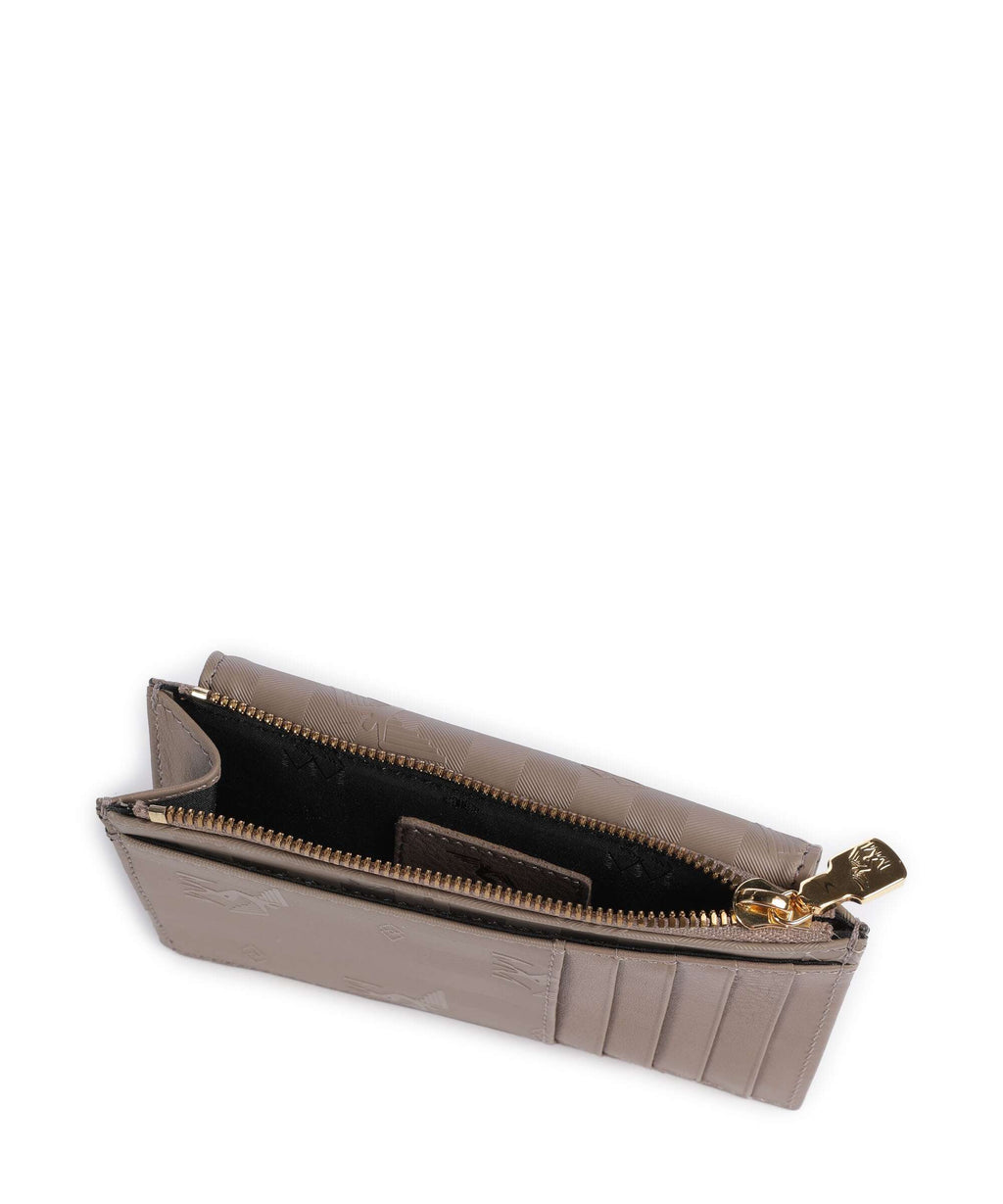 Maison Mollerus Canvas Buin Credit card holder taupe grau