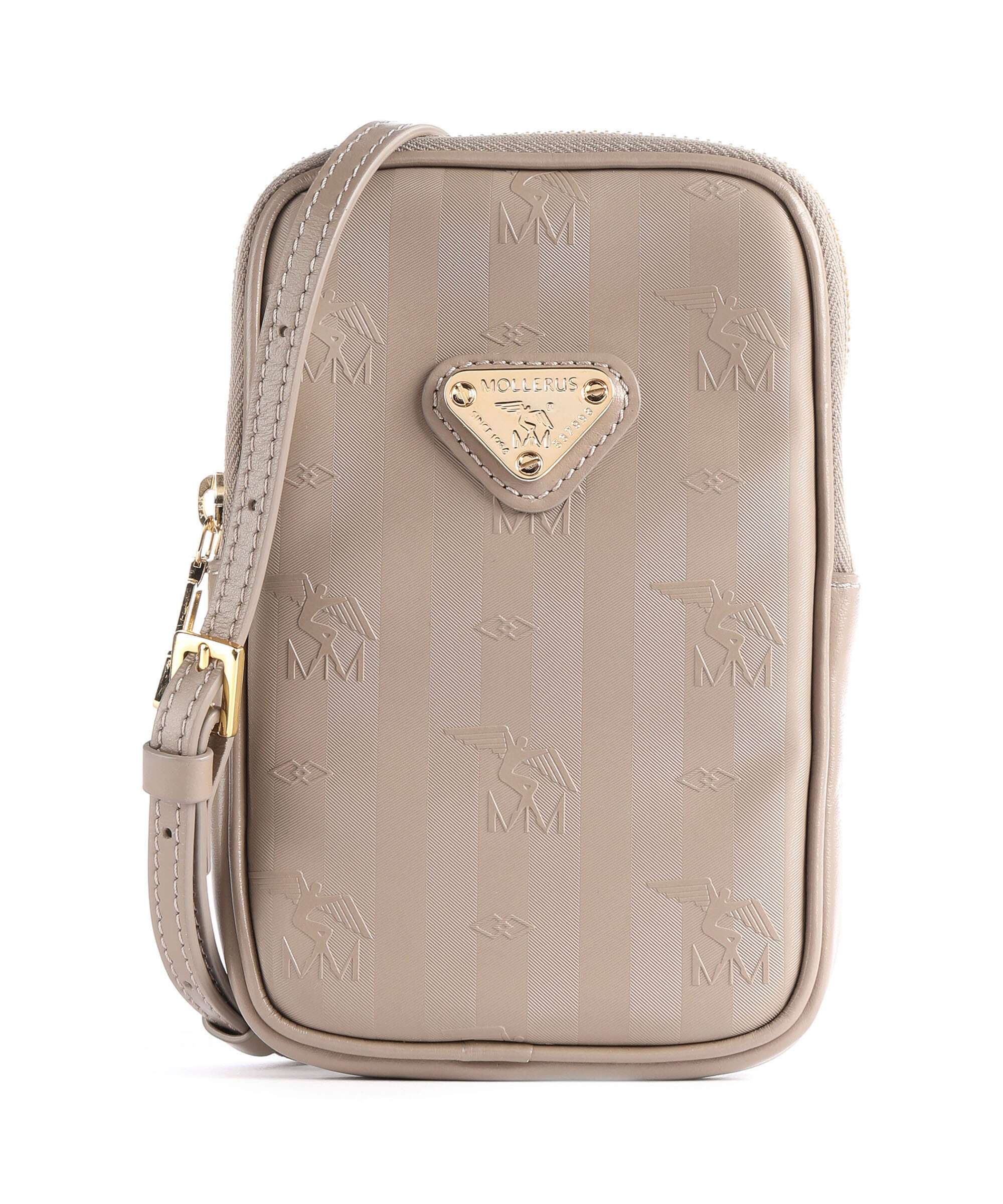 Maison Mollerus Vinerus Wildhorn Phone bag taupe