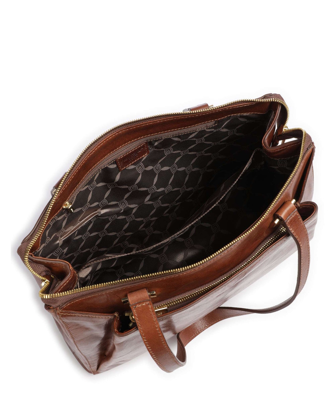 Giudi Crown Tote bag brown