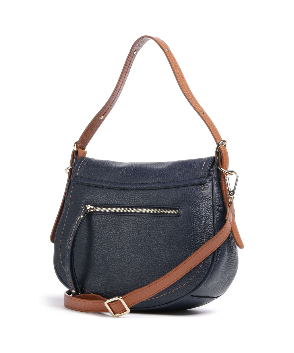 Brics Gondola Stella medium Shoulder bag night blue/caramel