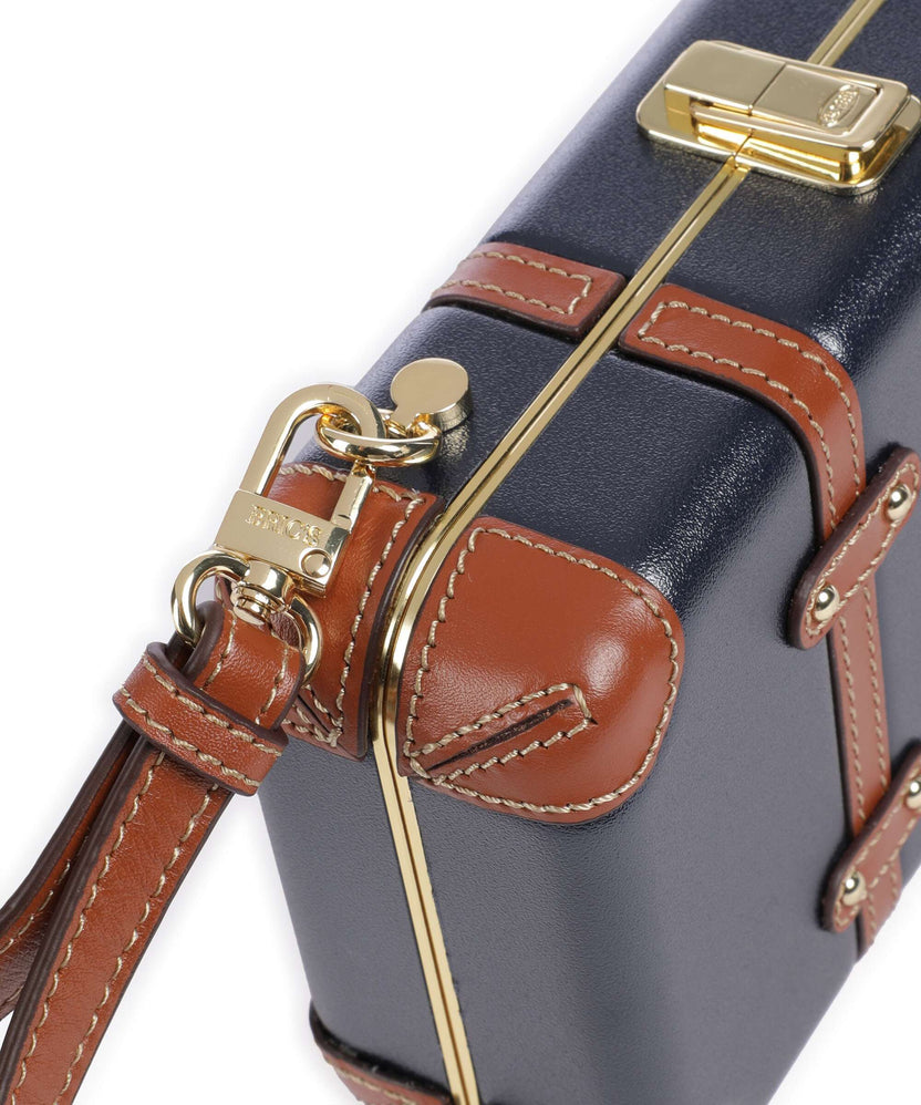 Brics Bellagio Crossbody bag blue/tan