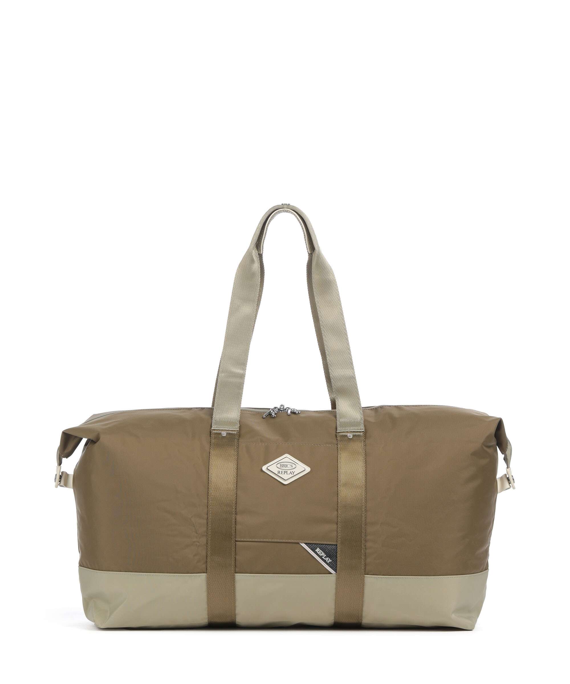 Brics Replay Sand Woo Weekend bag sand wood