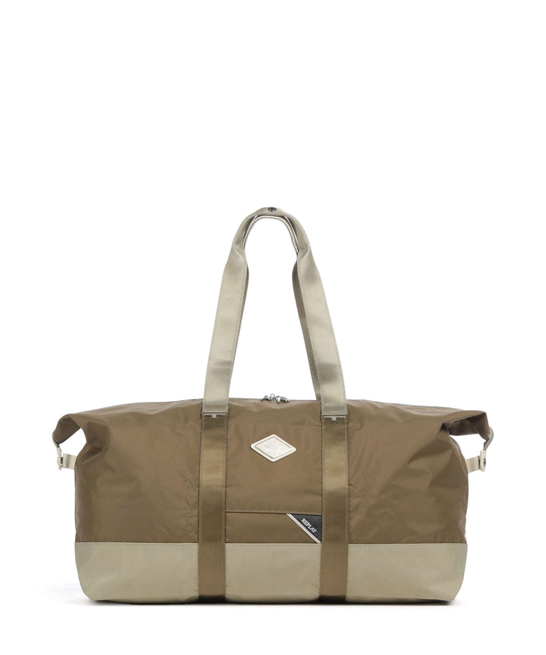 Brics Replay Sand Woo Weekend bag sand wood