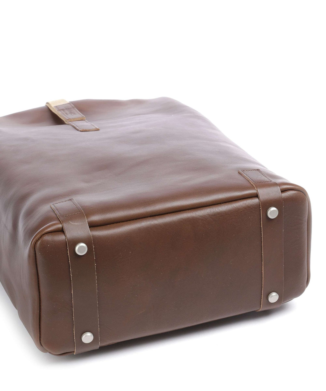 Brooks England Pickwick Leather Large Rolltop backpack dark tan