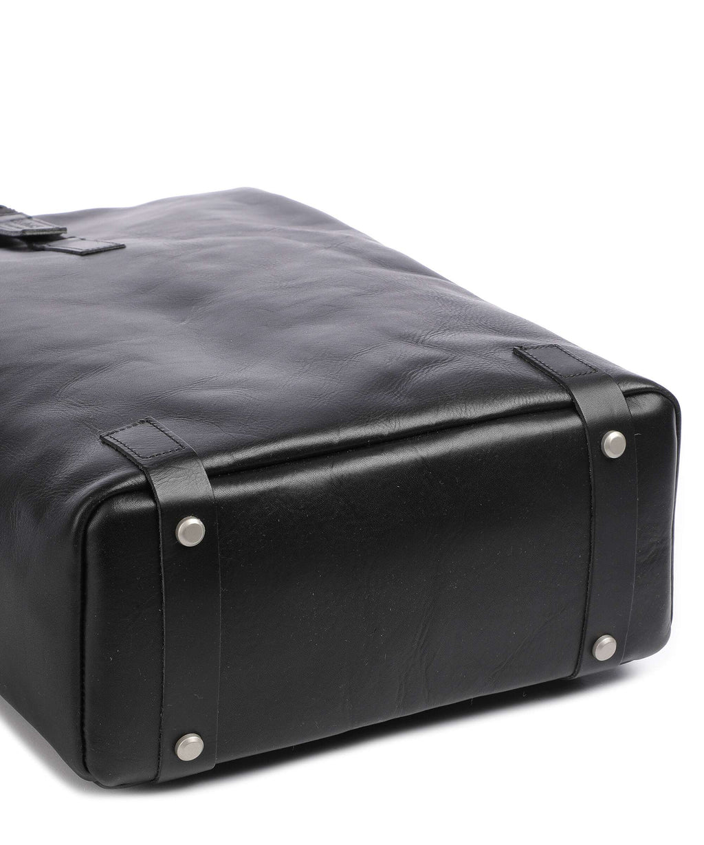 Brooks England Pickwick Leather Large Rolltop backpack black