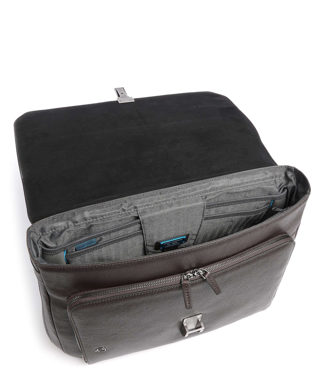 Piquadro Black Square Briefcase testa di moro