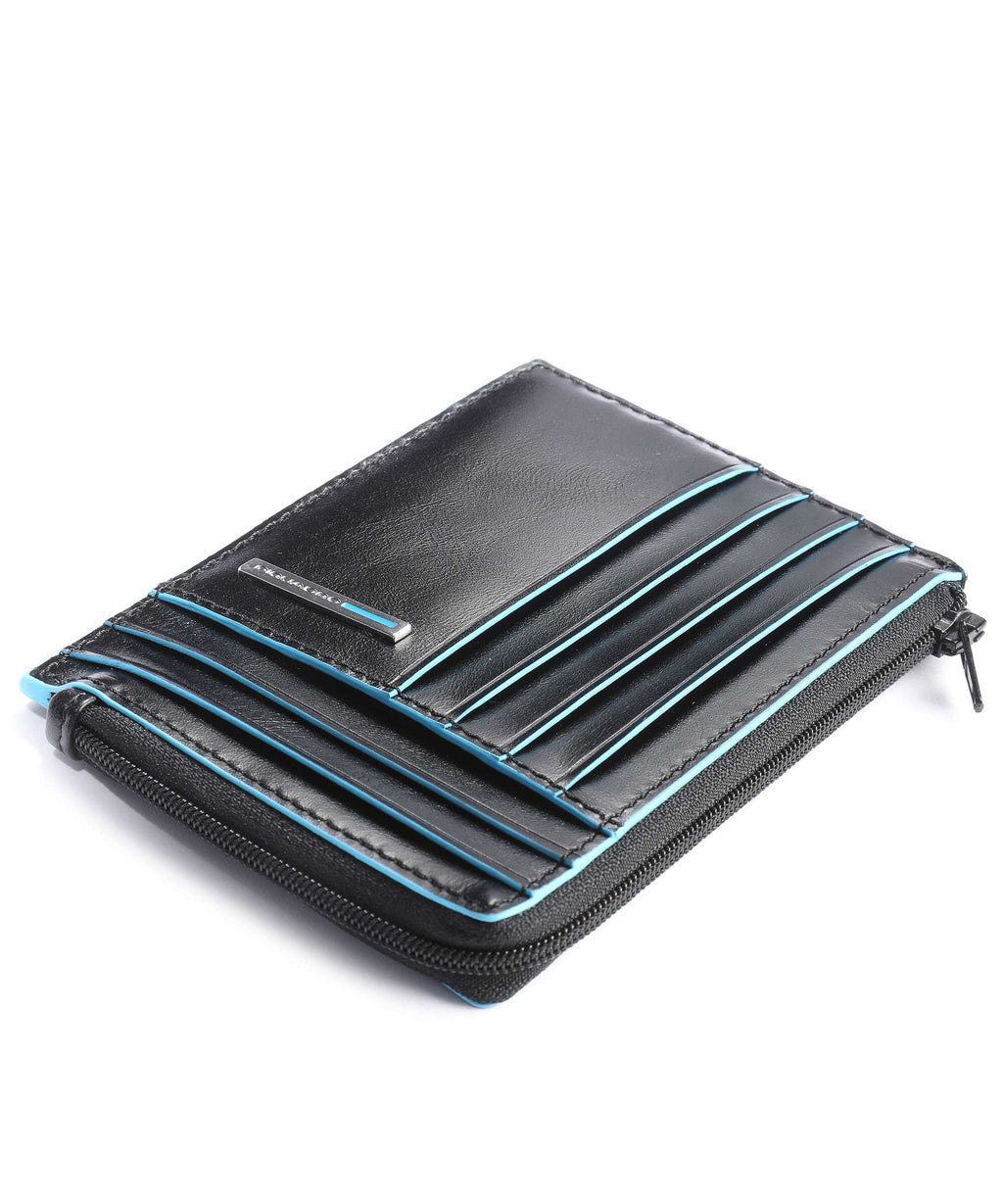 Piquadro Blue Square Credit card holder black