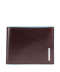 Piquadro Blue Square Wallet mahogany