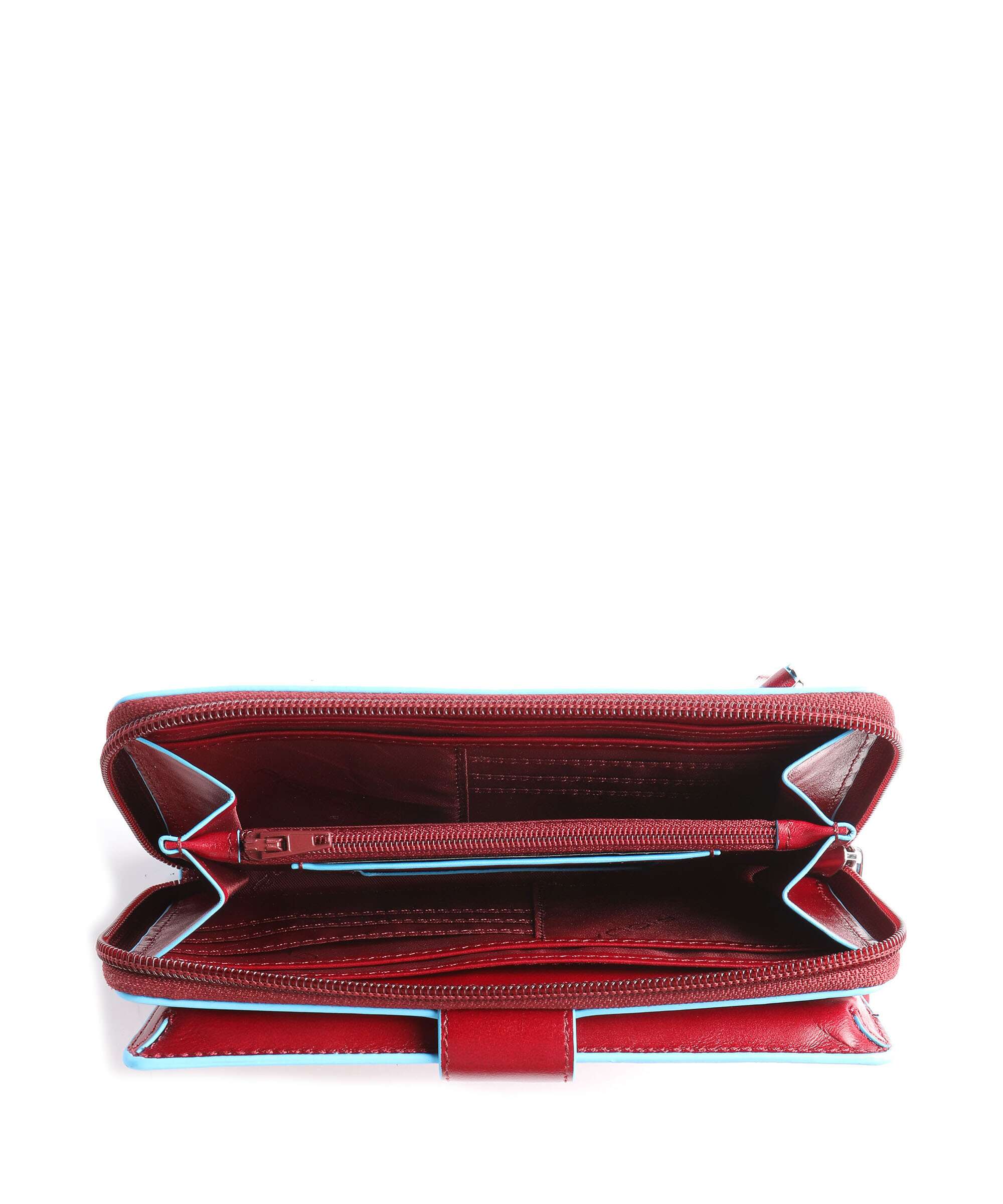 Piquadro Blue Square Wallet red