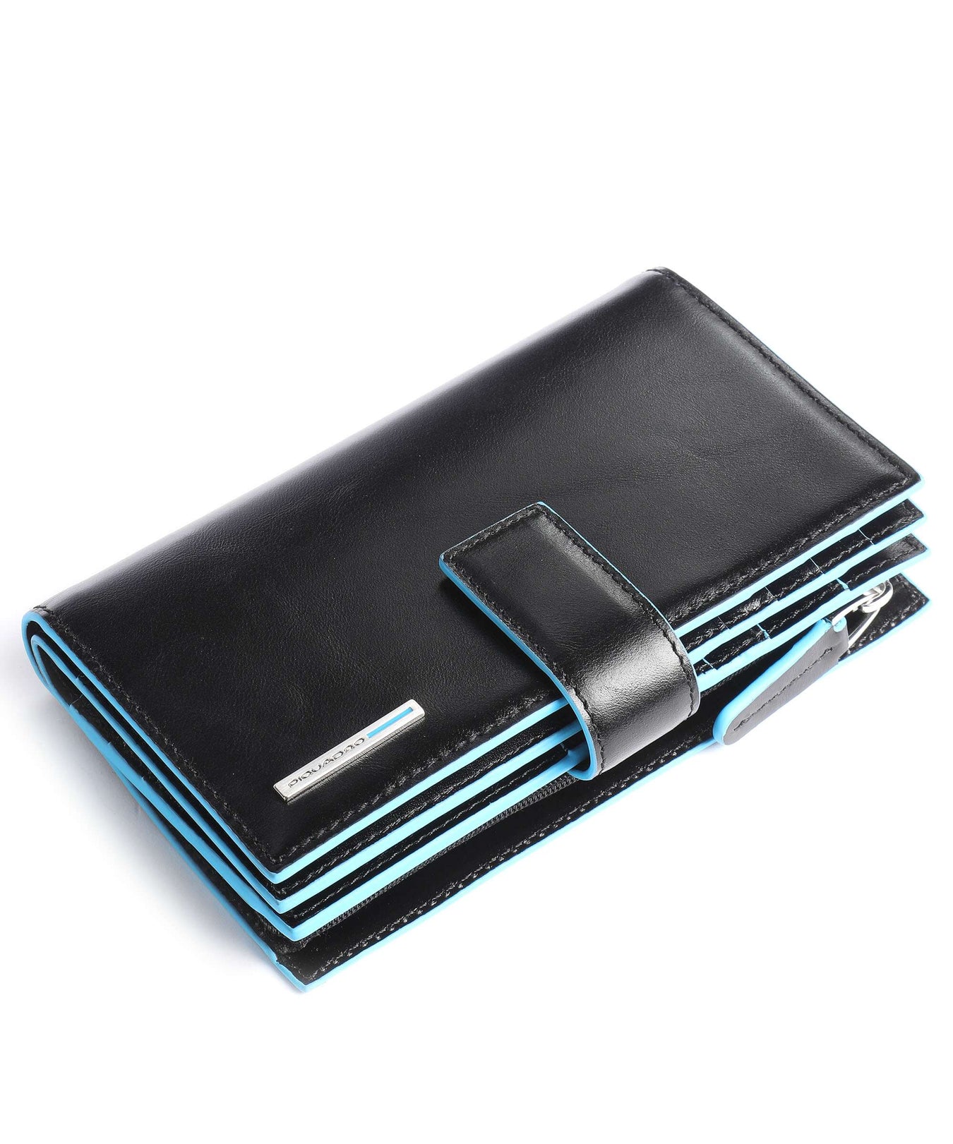 Piquadro Blue Square RFID Credit card holder black