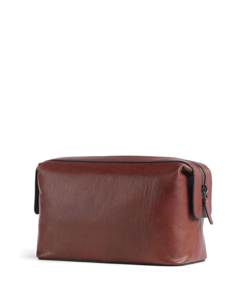 Piquadro Black Square Toiletry bag cuoio