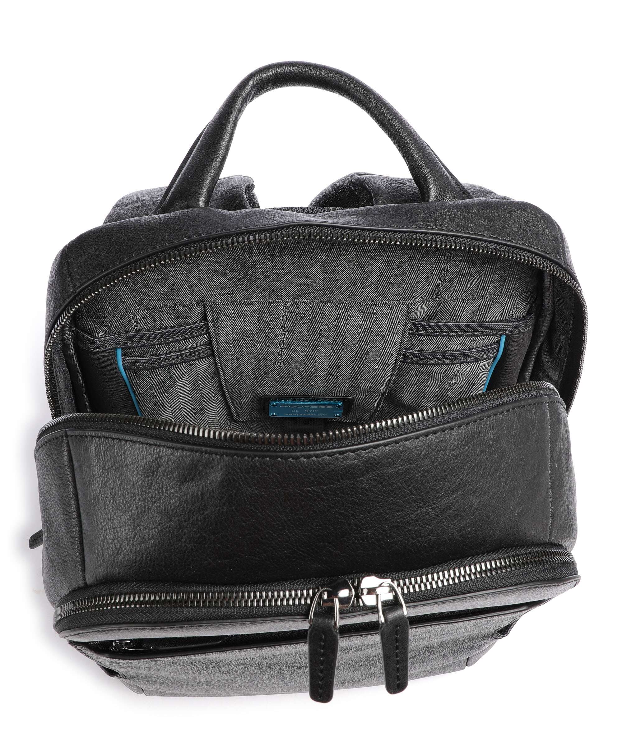 Piquadro Black Square Laptop backpack black
