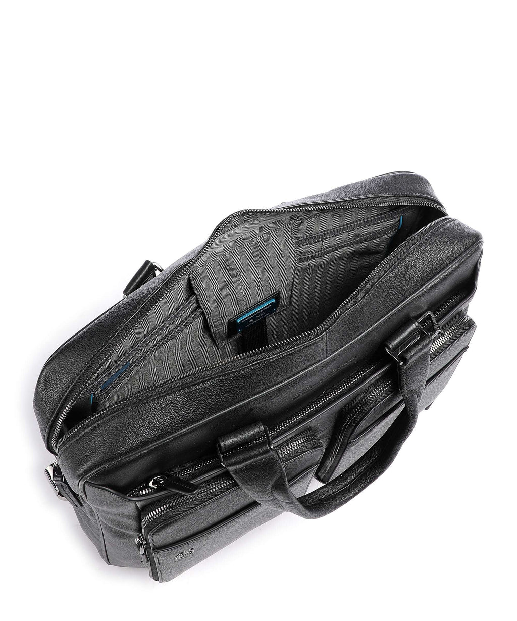 Piquadro Black Square Briefcase black
