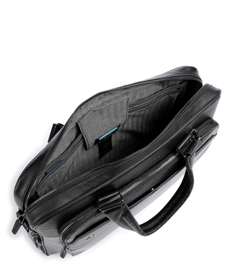 Piquadro Black Square Briefcase black
