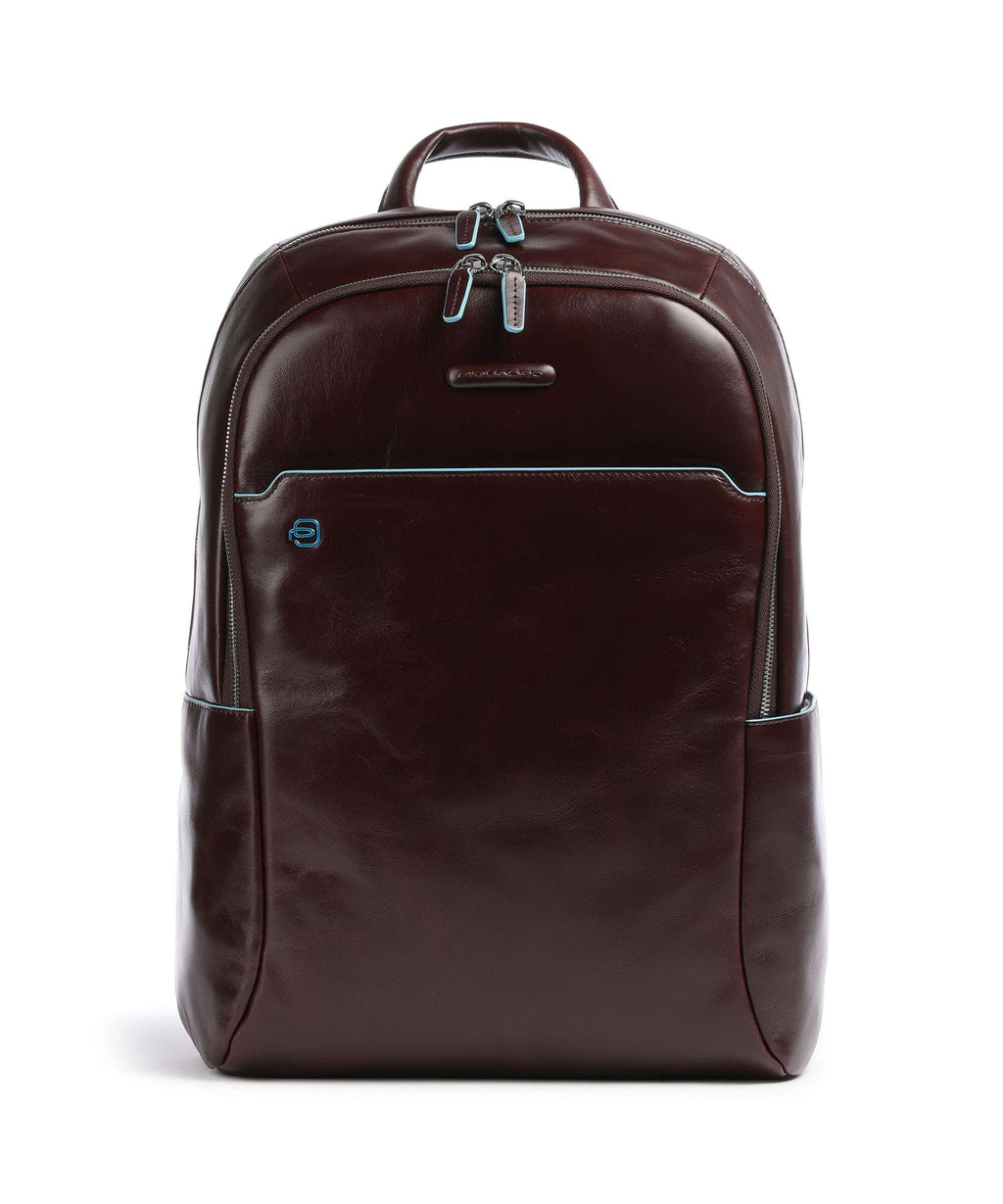 Piquadro Blue Square Laptop backpack mahogany