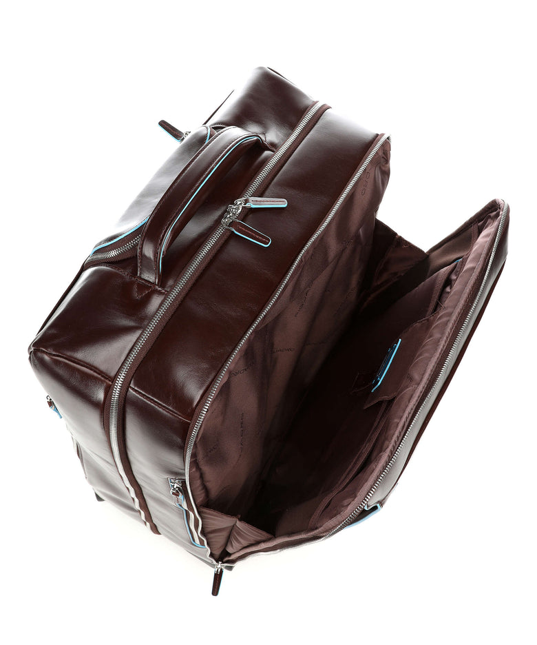 Piquadro Blue Square Spinner (4 wheels) mahogany