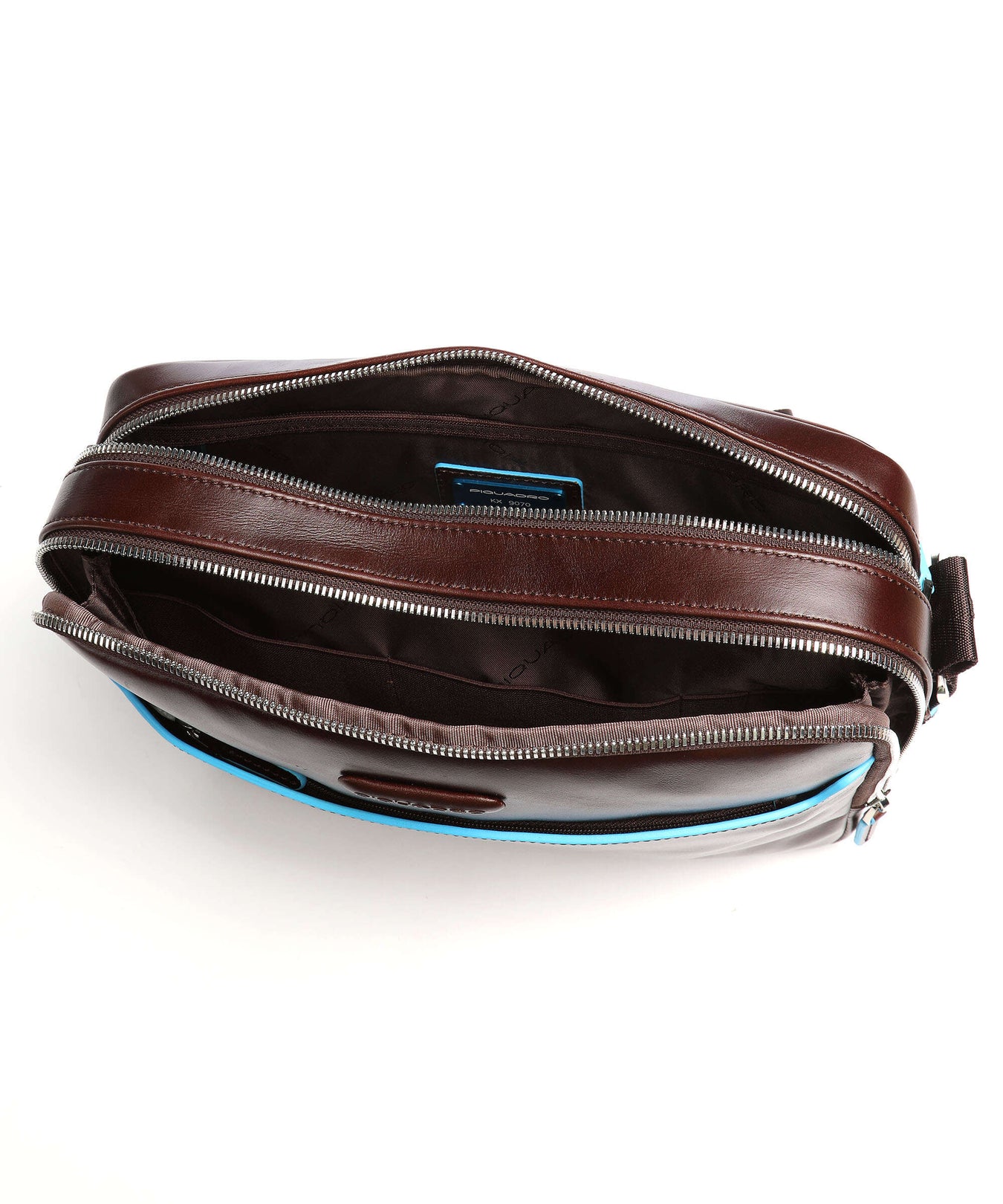 Piquadro Blue Square Briefcase mahogany