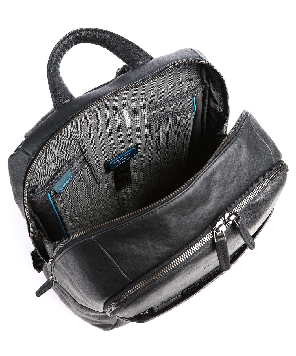 Piquadro Black Square Laptop backpack black