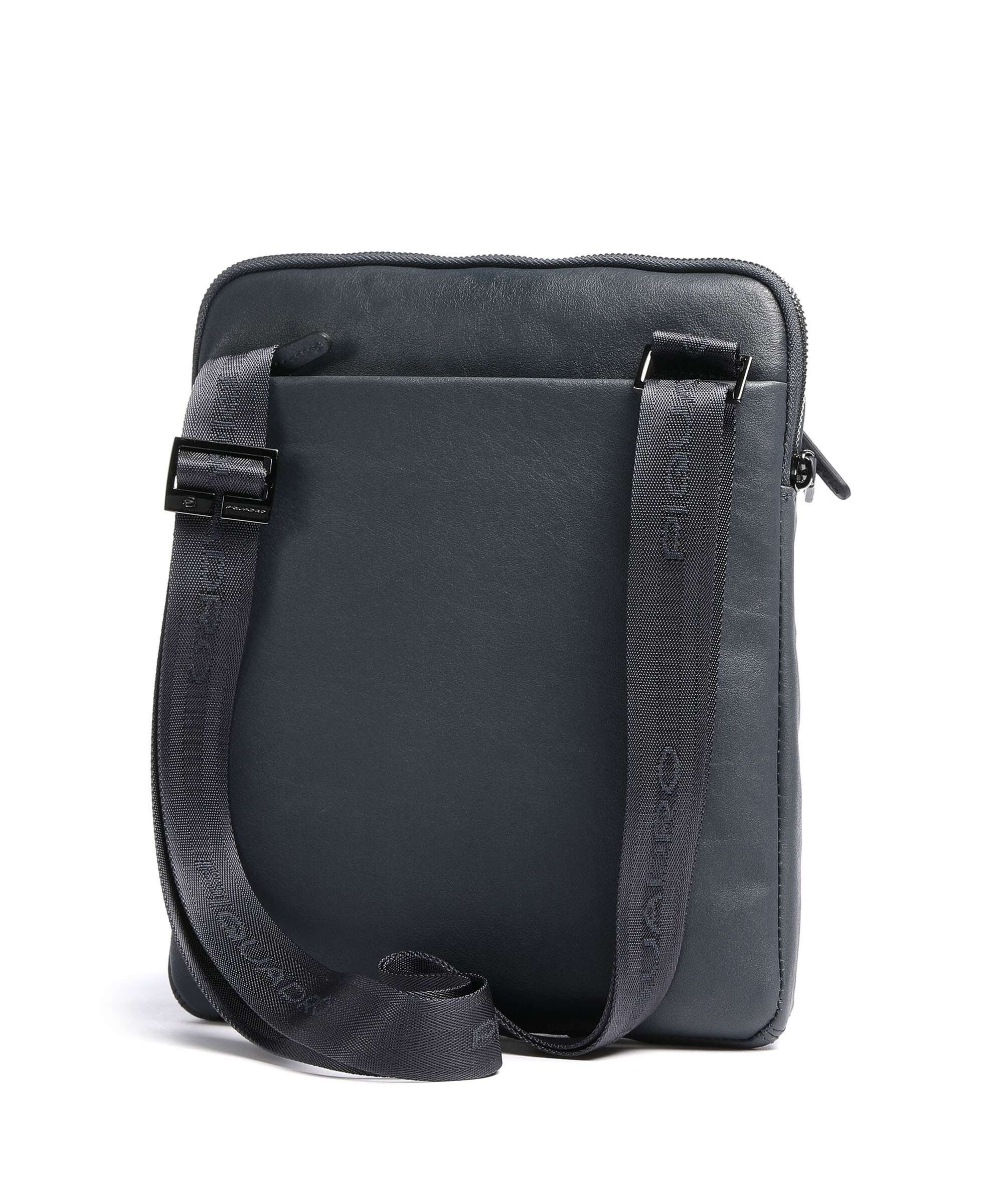Piquadro Black Square Crossbody bag blue ocean
