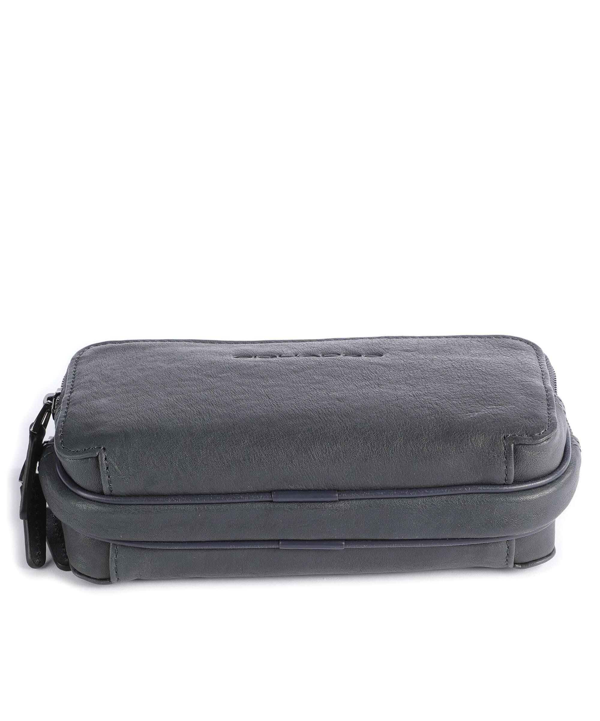 Piquadro Black Square Wristlet blue ocean