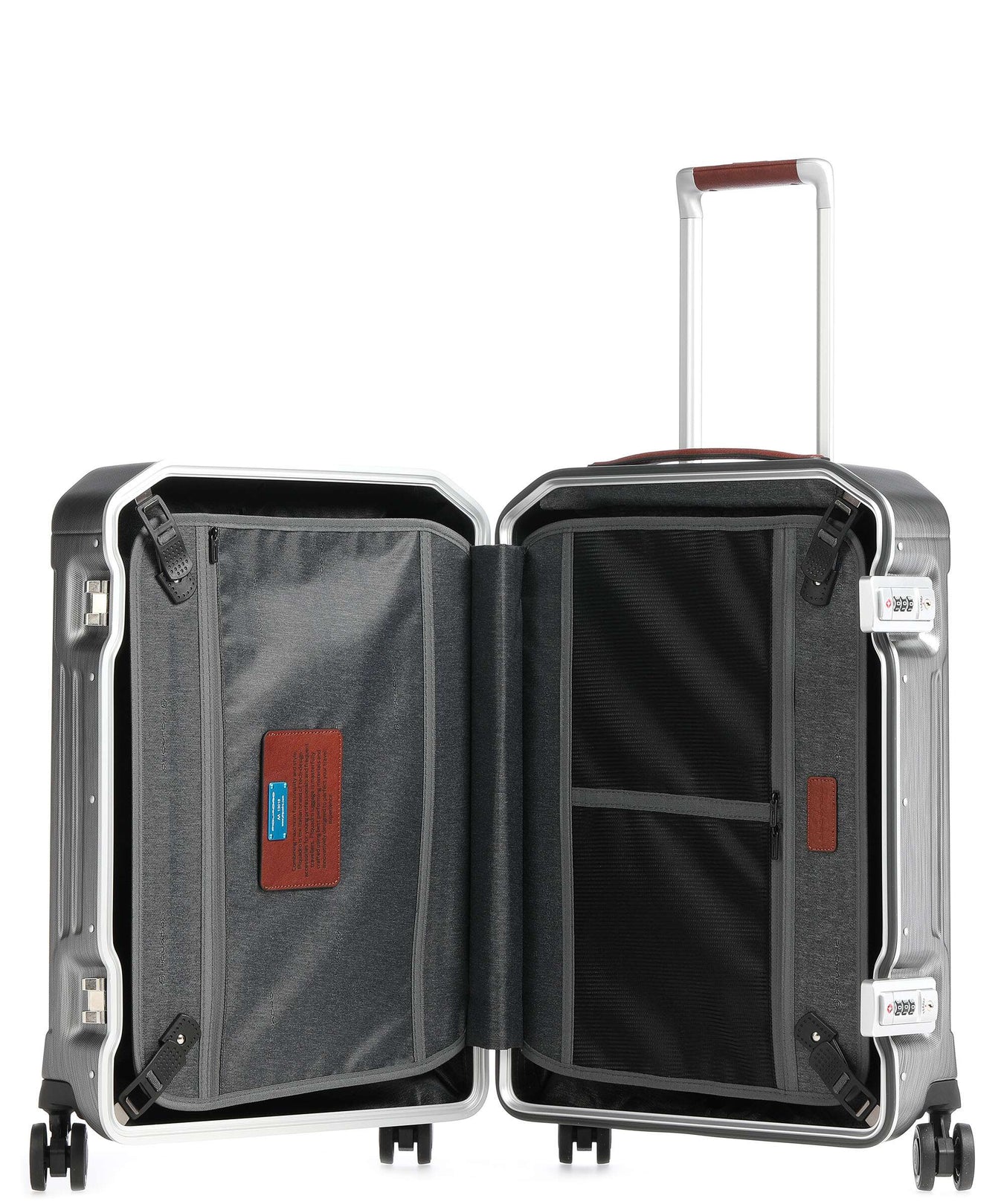 Piquadro PQLM Spinner (4 wheels) black/natural tan