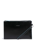 Piquadro Blue Square Wristlet black