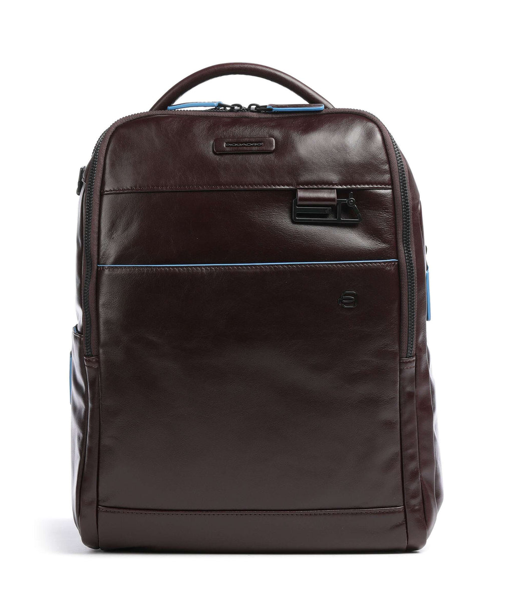 Piquadro Blue Square Revamp Laptop backpack mahogany