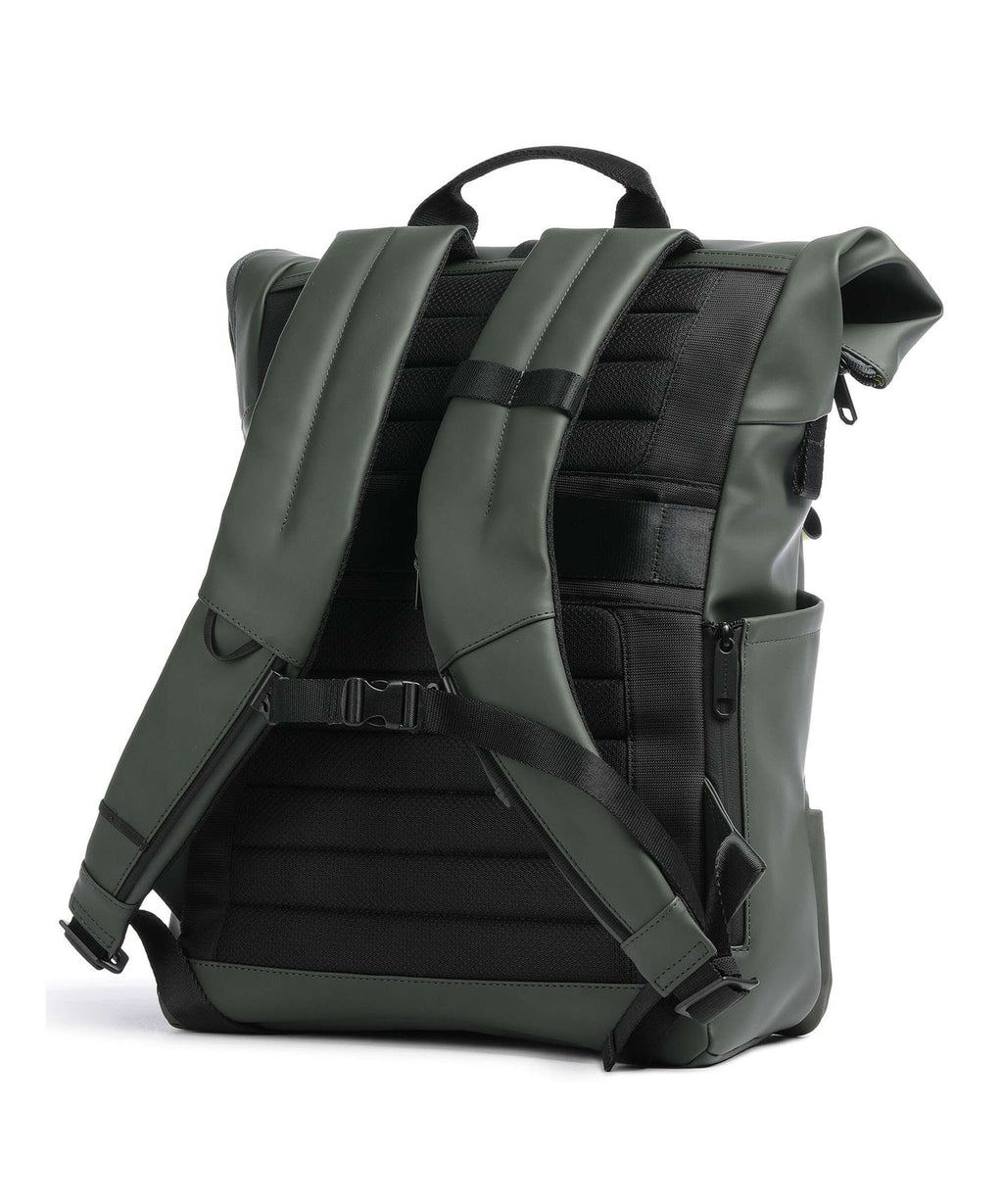 Piquadro Corner 2.0 Rolltop backpack green