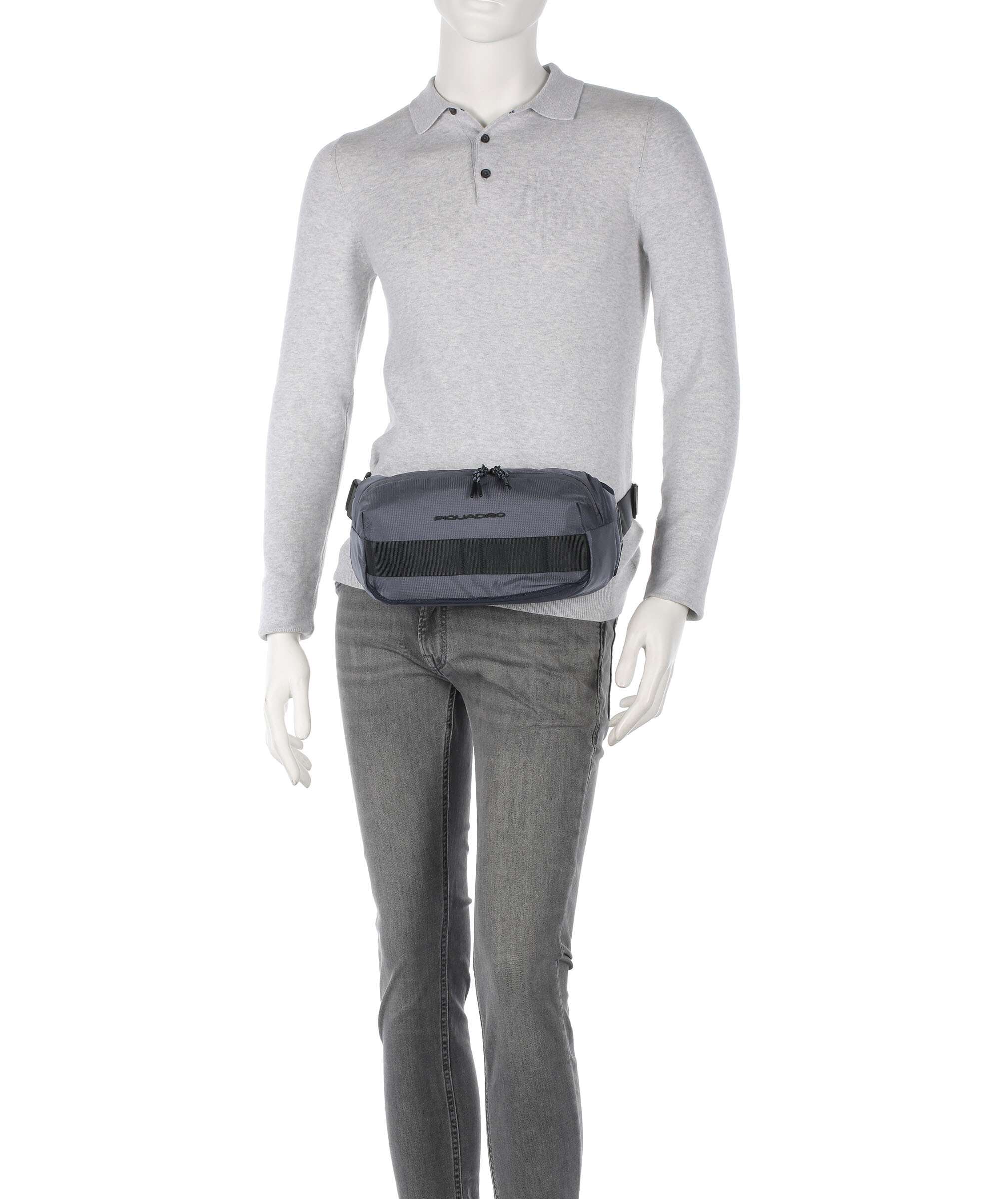 Piquadro Arne Fanny pack blu nebbia