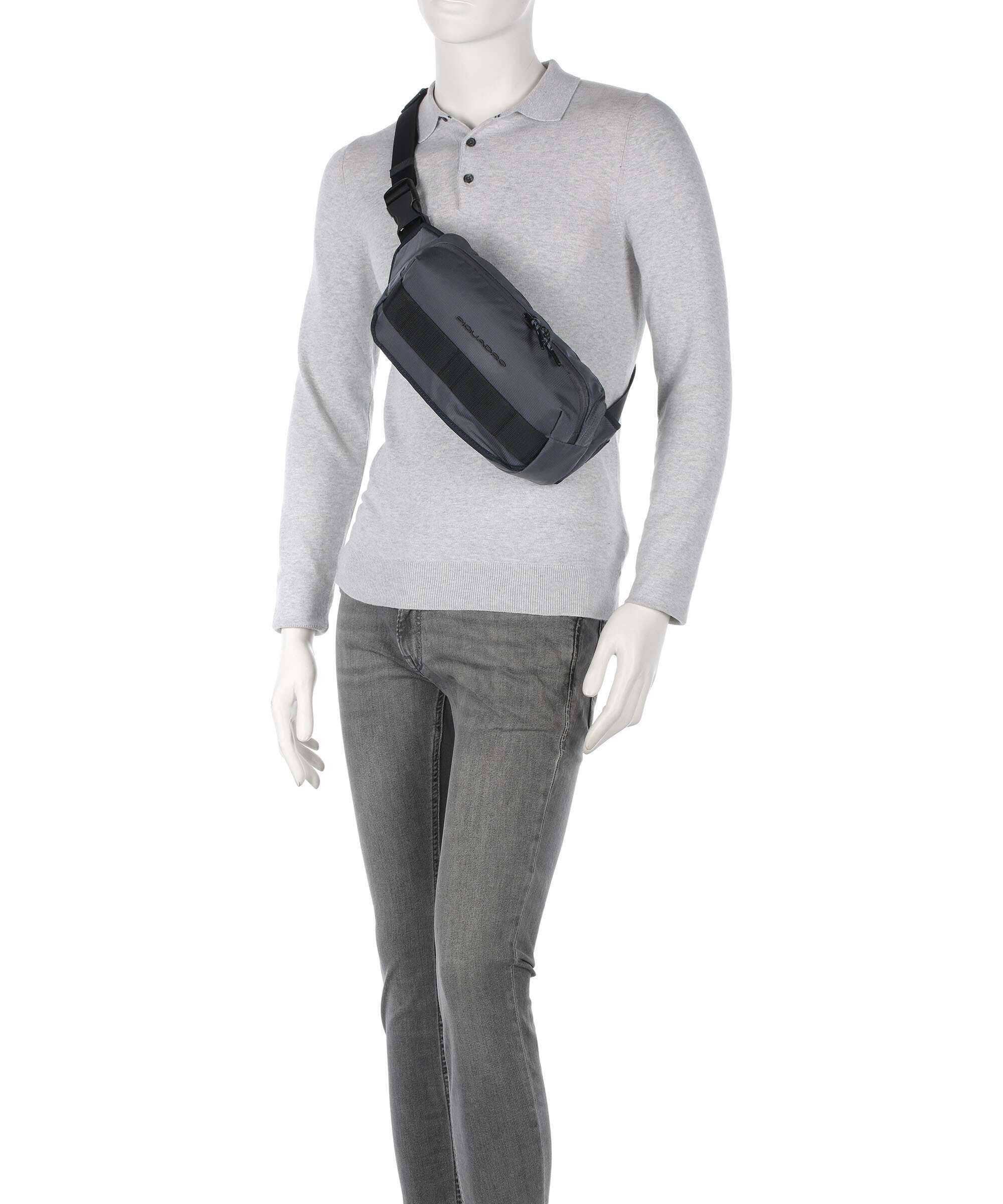 Piquadro Arne Fanny pack blu nebbia