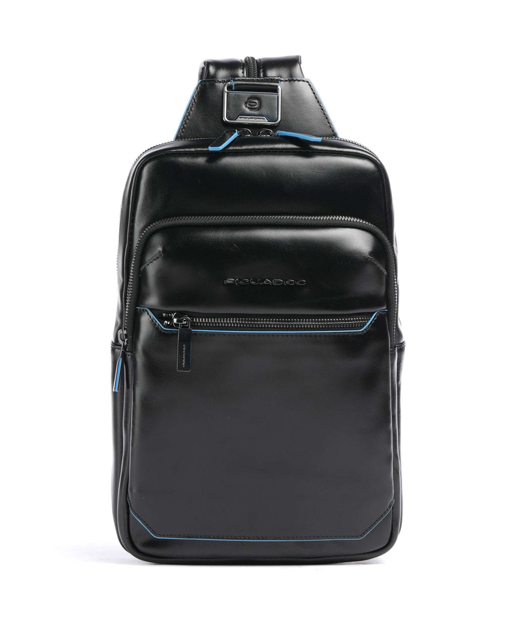 Piquadro Blue Square Sling bag nero