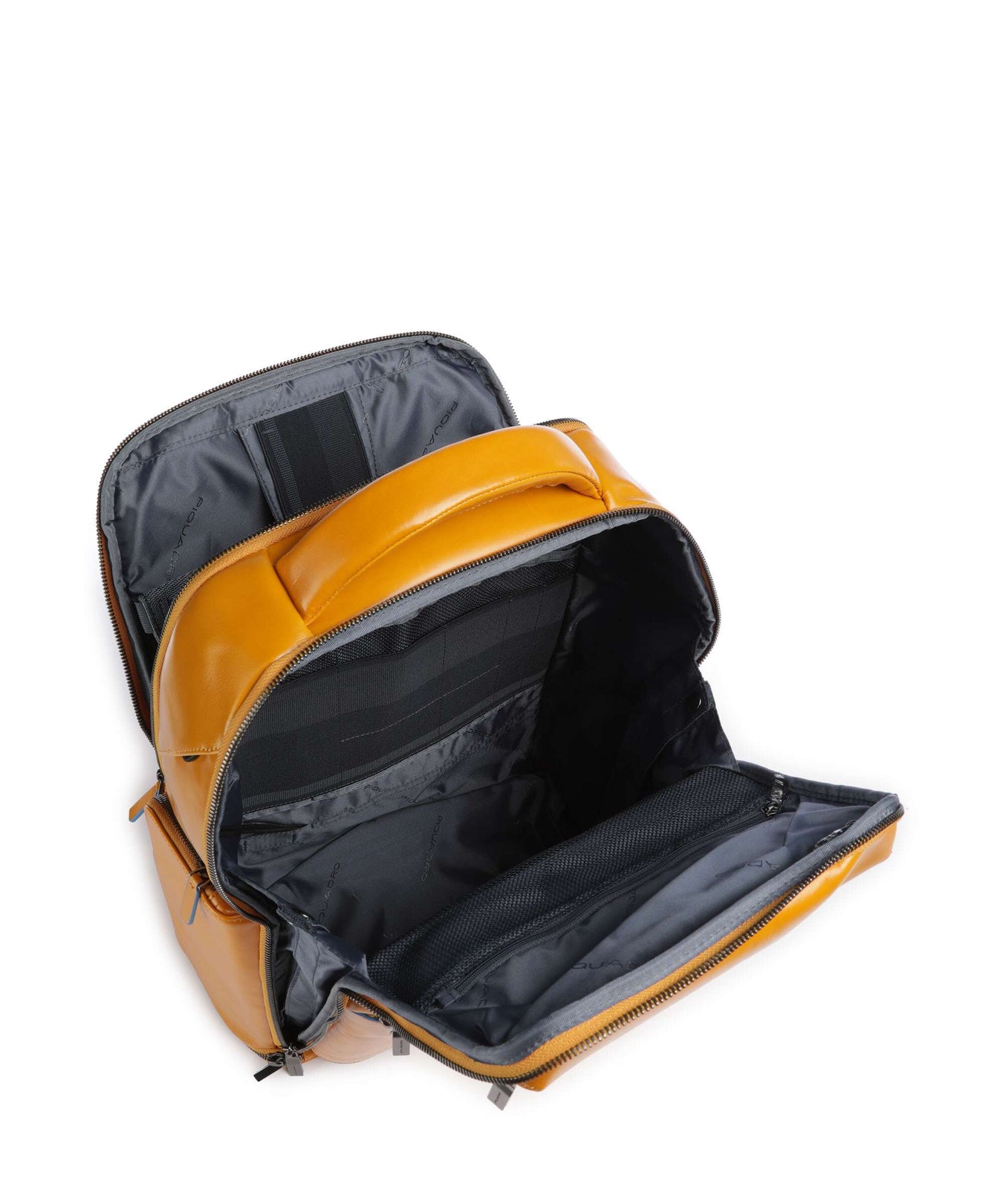 Piquadro Blue Square Backpack giallo zafferano