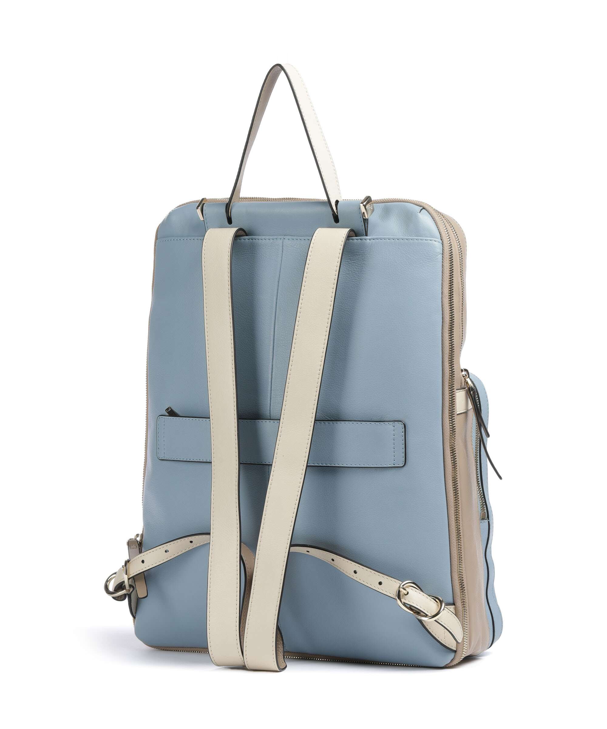 Piquadro Circle Laptop backpack light blue/beige