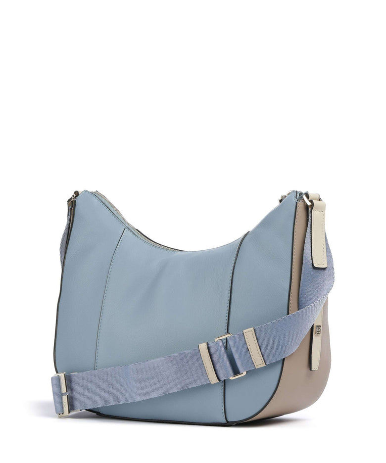 Piquadro W92 Crossbody bag light blue/beige