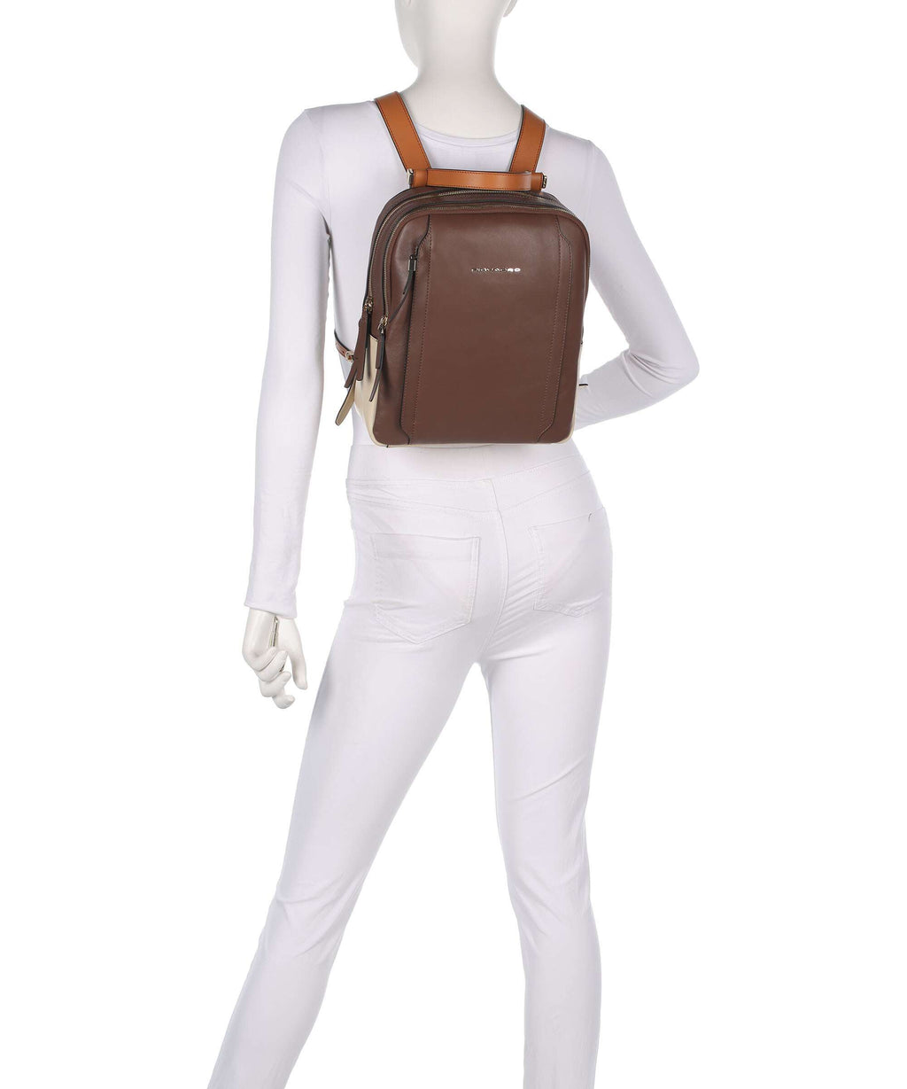 Piquadro Circle RFID Backpack marrone/beige