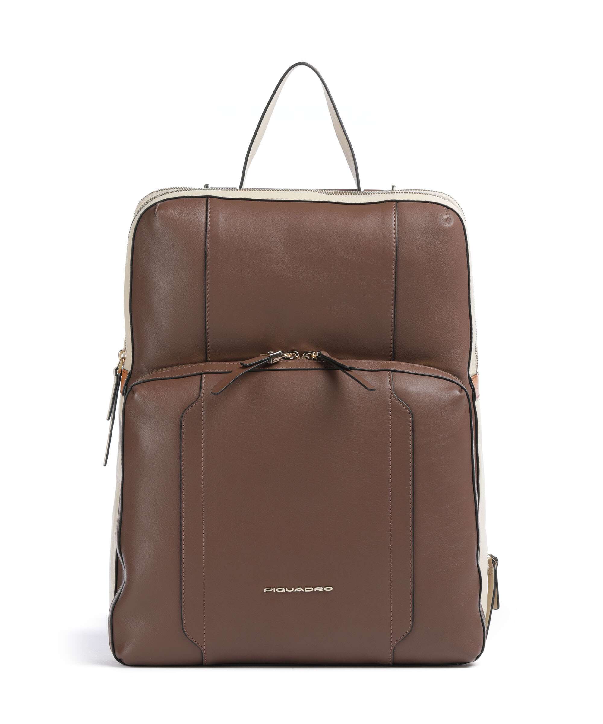 Piquadro Circle Laptop backpack marrone/beige