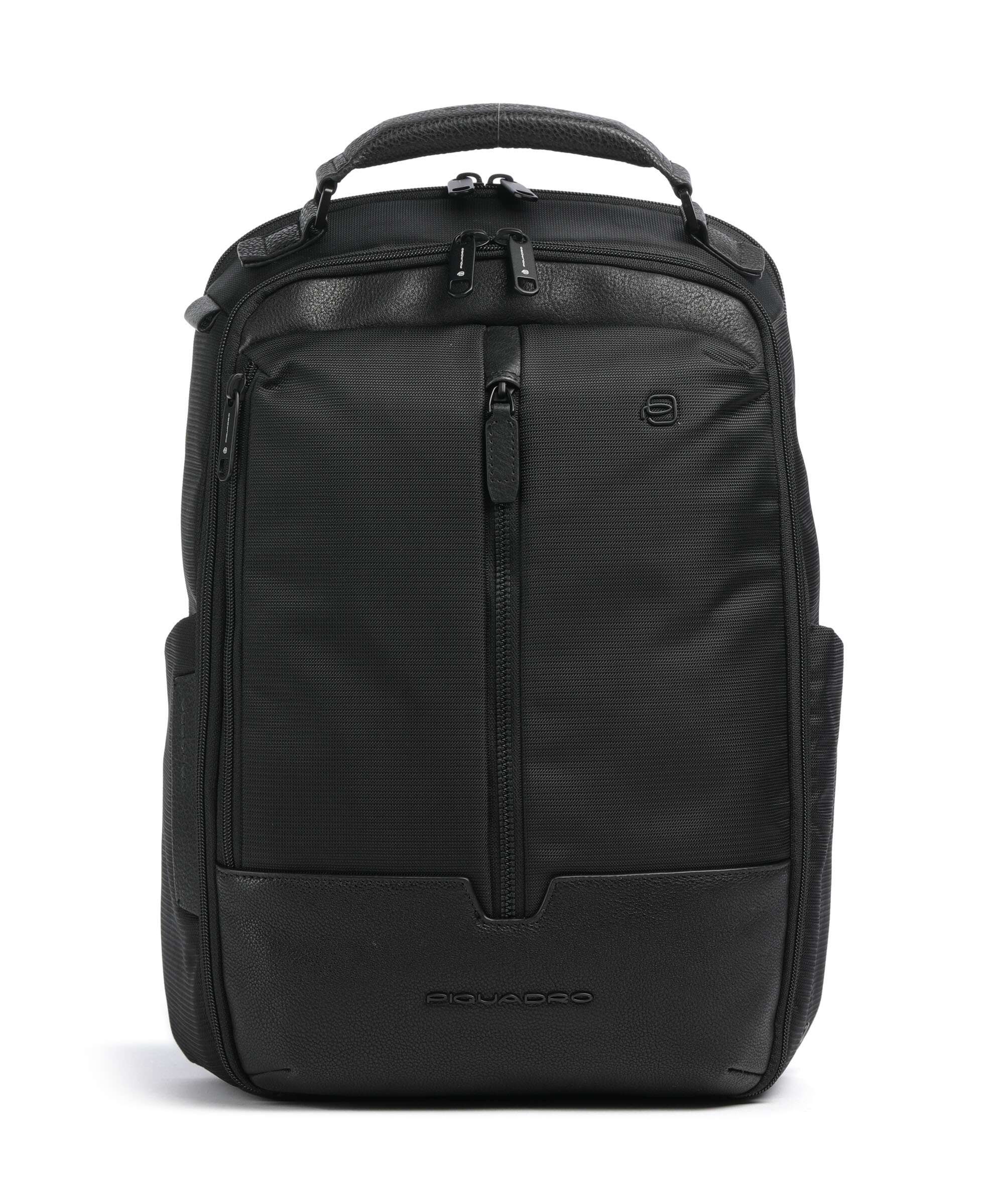 Piquadro W138 Travel backpack 13″ recycled polyester nero - CA6823W138 ...